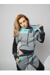 Трикотажный женский спортивный костюм (худи+штаны) 